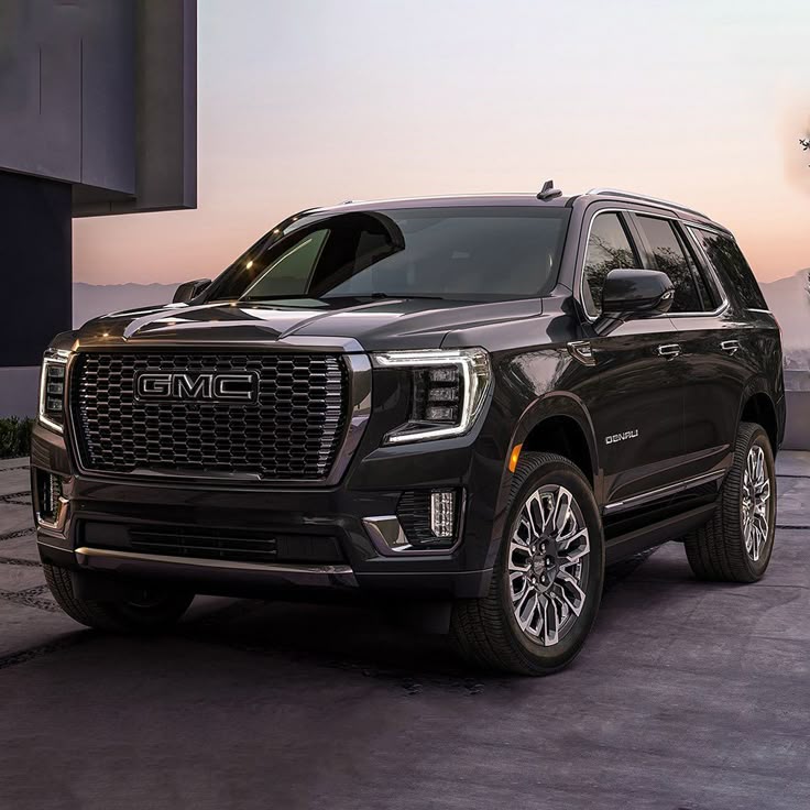 Black GMC Yukon Denali SUV
